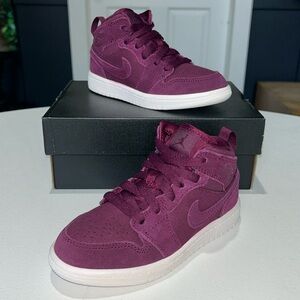 Jordan 1 Mid PS “Bordeaux” Youth Size 11C
